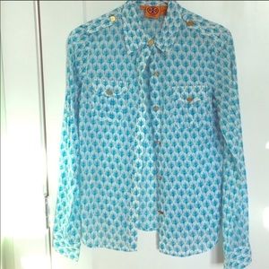 Tory Burch button down blouse